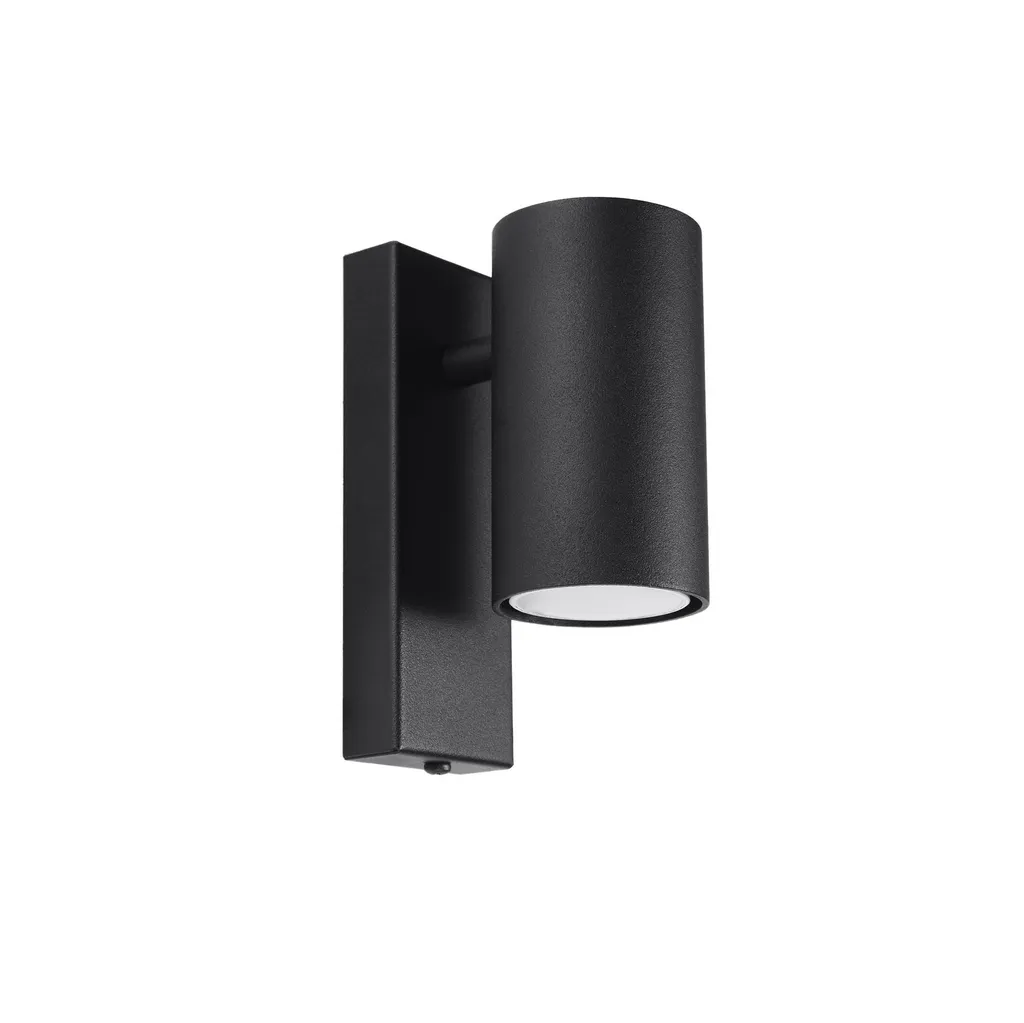 Lampada Parete UTTI Sollux Nera GU10: Offerta Design in Acciaio
