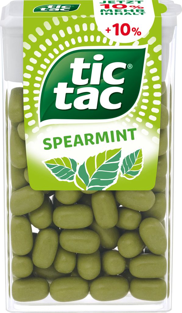 tic tac Spearmint potahované tablety s osvěžující mátovou Obrázek produktu 