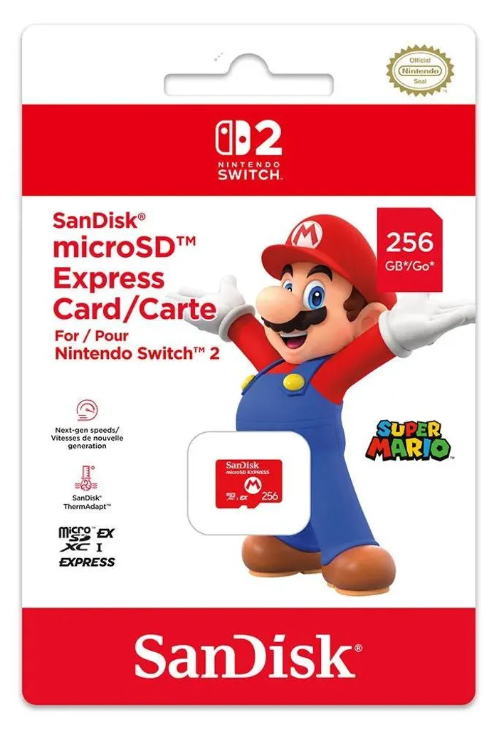 Carte microSDXC 256 Go SanDisk Nintendo Switch 10016157 haute performance - 2