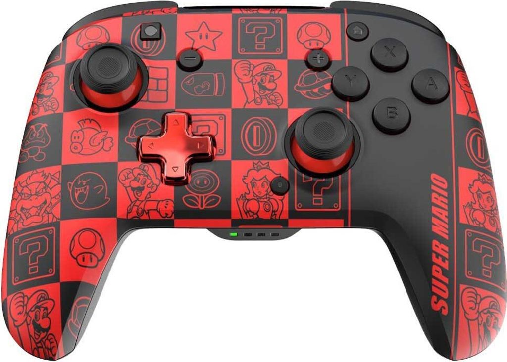 Pdp Rematch Glow Super Icon Nintendo Switch-controller Rot  Produktbild 
