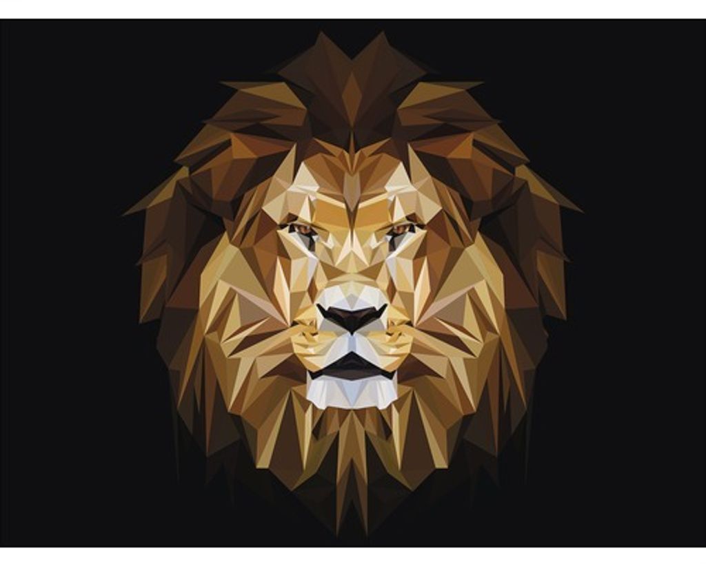 Leinwandbild Abstract Animal Head II 116x84 cm Produktbild 