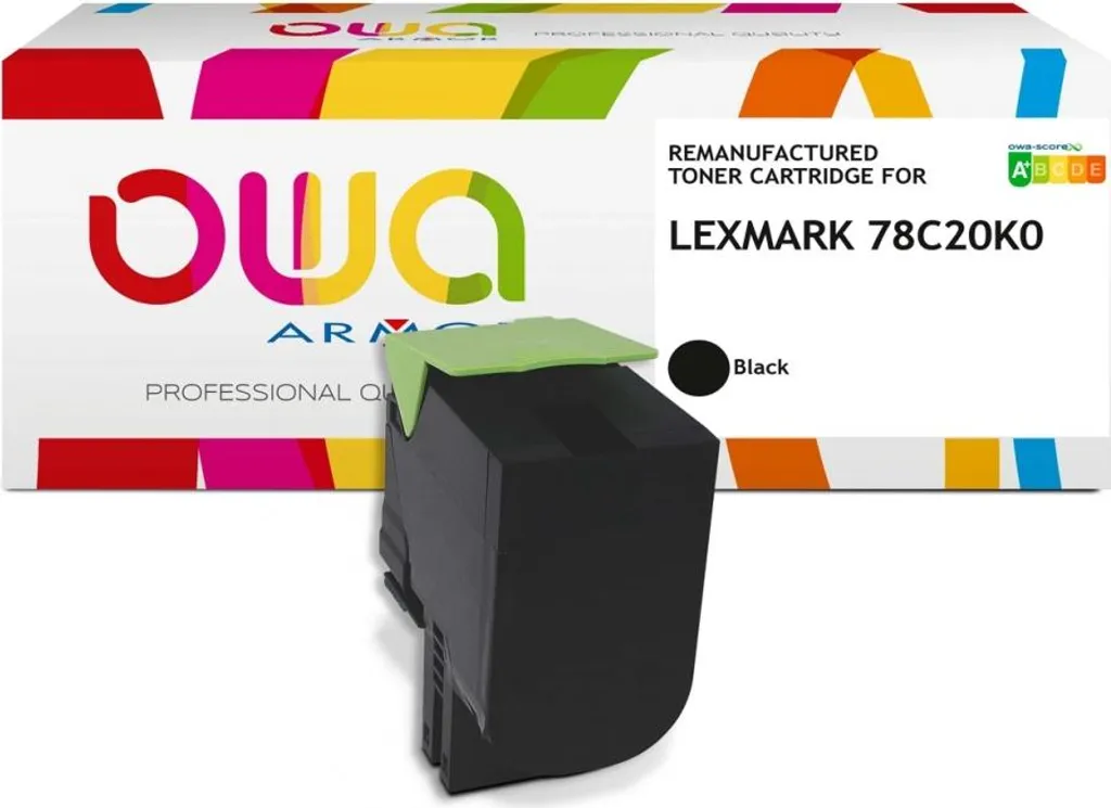 Cartouche de toner noir compatible Lexmark 78C20K0 - Tecnoware