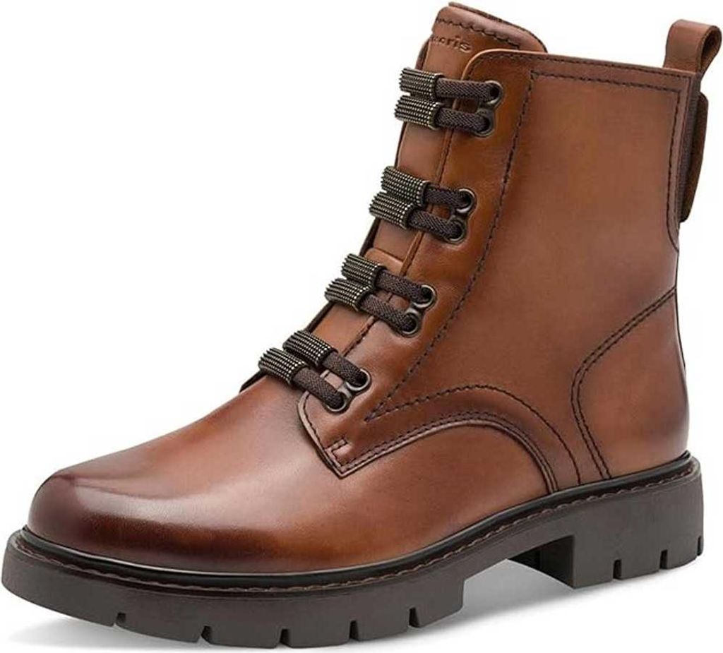 Tamaris Comfort Stiefelette - Cognac Leder/Synthetik : 40 : Normal Größe: 40 Weite: Normal