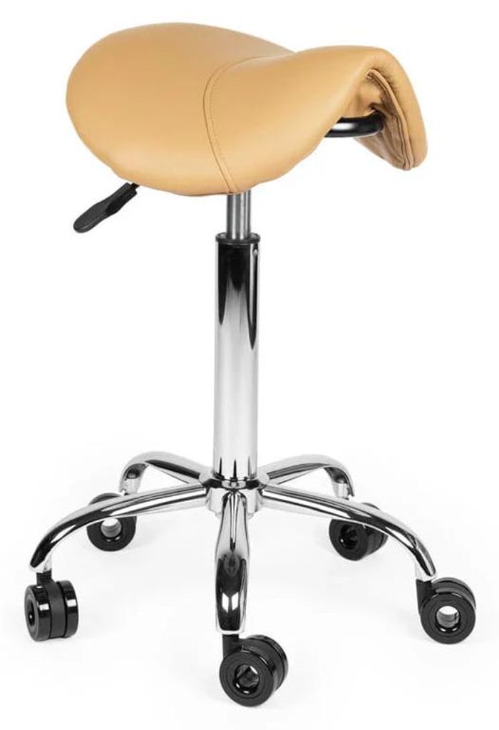 Friseurhocker Beige Auf Räder