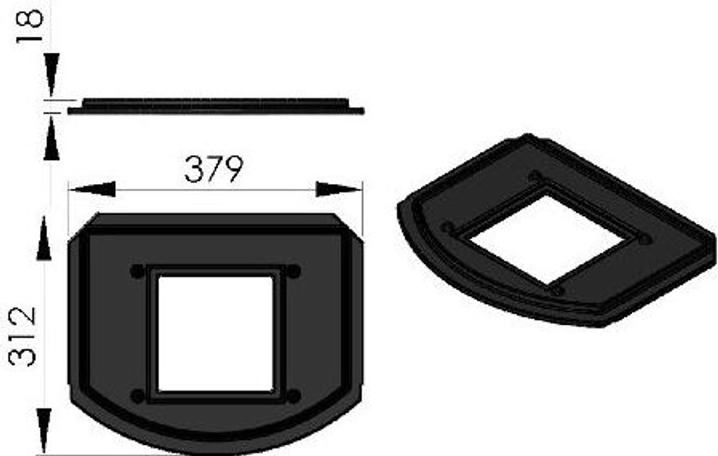 TermaTech | Gussboden ohne Rost für Kaminöfen TT20/TT21/TT23