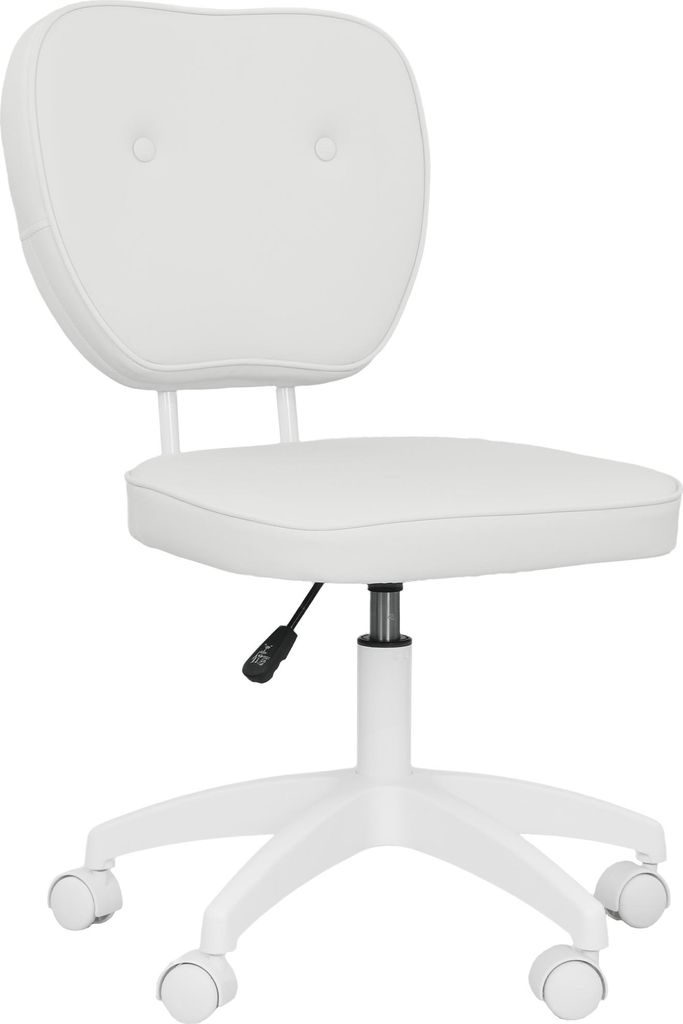 Vinsetto Bürostuhl ohne Armlehnen, Schreibtischstuhl, höhenverstellbar, gepolsterter Sitz, mittelhohe Rückenlehne und 360°-Drehfunktion, modern...