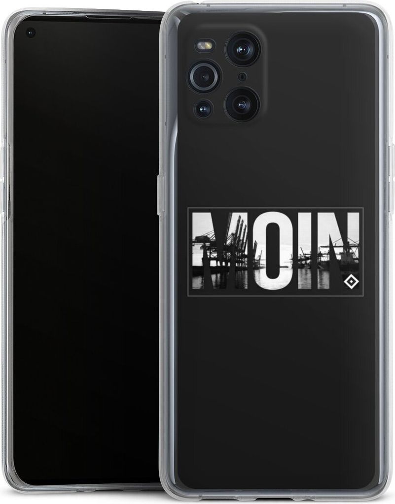DeinDesign Handyhülle für Oppo Find X3 Pro Silikon Hülle Case Smartphone Schutzhülle HSV Hamburger SV Offizielles Lizenzprodukt