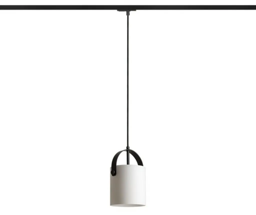 Luminaire Rail Monophasé Verre Opale JULIETTA 16 Design Moderne 20W