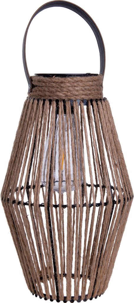 Näve Leuchten LED Solarleuchte "KORBINIAN" LED Solarleuchte "KORBINIAN" LED Solarleuchte "KORBINIAN", Lampe für den Außenbereich im Natural-Styl...