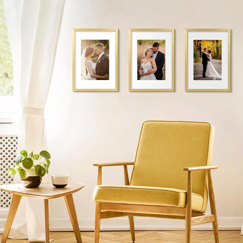 Cornice Oro A3 upsimples 29,7x42 cm - Gallery Wall Set da 3 Pezzi - 6