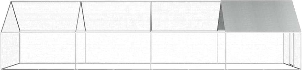 vidaXL Vonkajšia klietka pre kurčatá 2,75x8x1,92 m Obrázok produktu 4