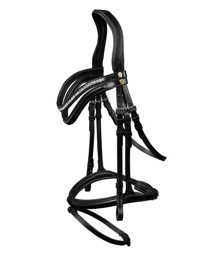 Bridon Waldhausen S-Line Harmony Noir muserolle combinée anglaise VB