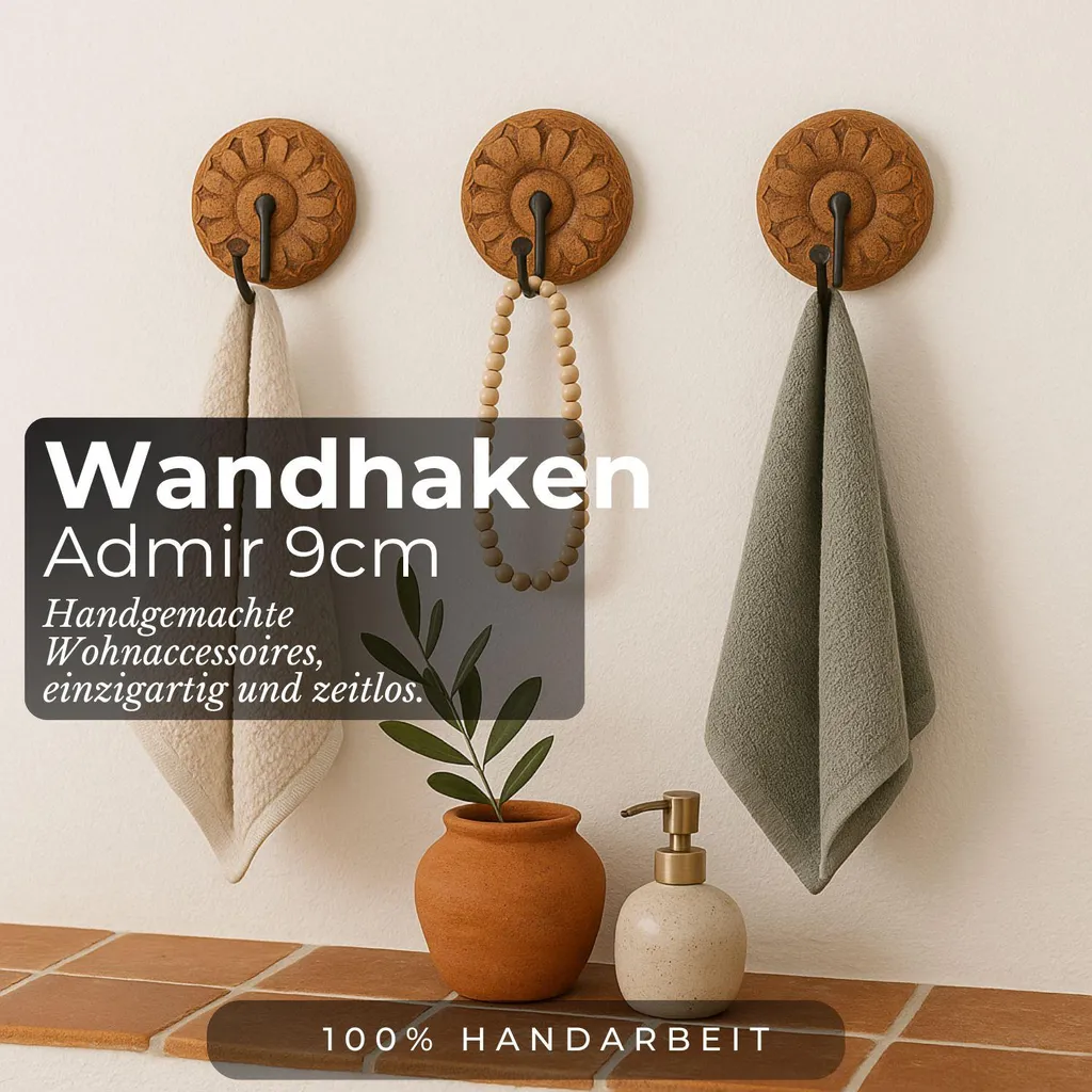 IndianShelf mano 1 pezzo d'oro in ottone floreale muro Ganci Appendini titolari