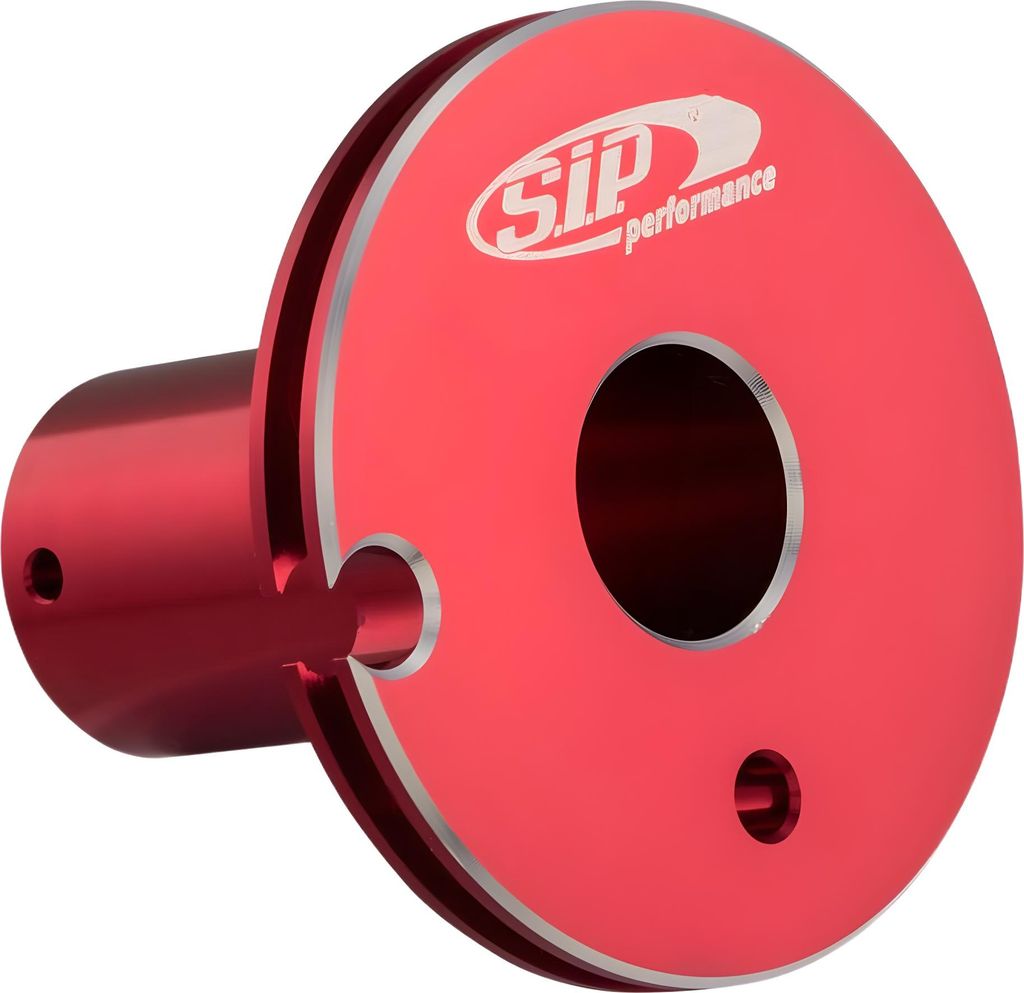 Gasrolle SIP Performance Quick Throttle Disc Ø 47mm Aluminium rot für Vespa