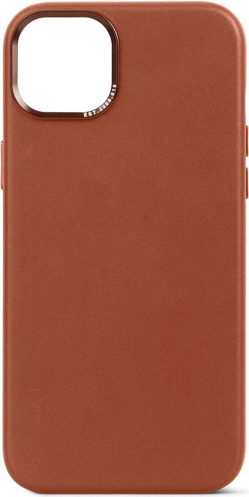 Decoded Leather Backcover for iPhone 15 Plus Tan