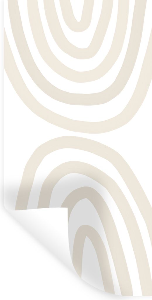 MuchoWow Wandtattoo Wandsticker Wandaufkleber Regenbogen - Pastell - Design - Abstrakt 60x120 cm Selbstklebend und Repositionierbar - Selbstklebe...