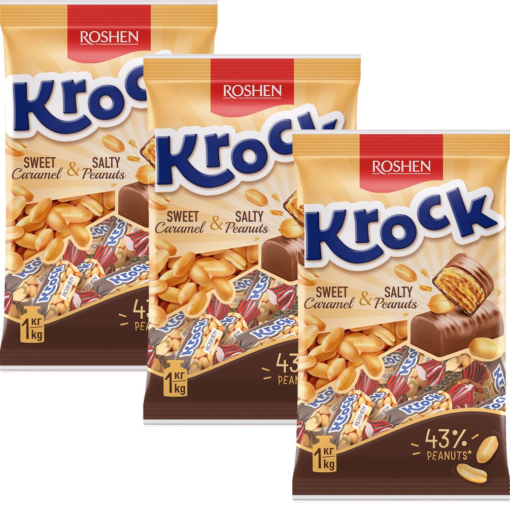 Krock karamelovo-ořechové bonbóny 1 kg Obrázek produktu 
