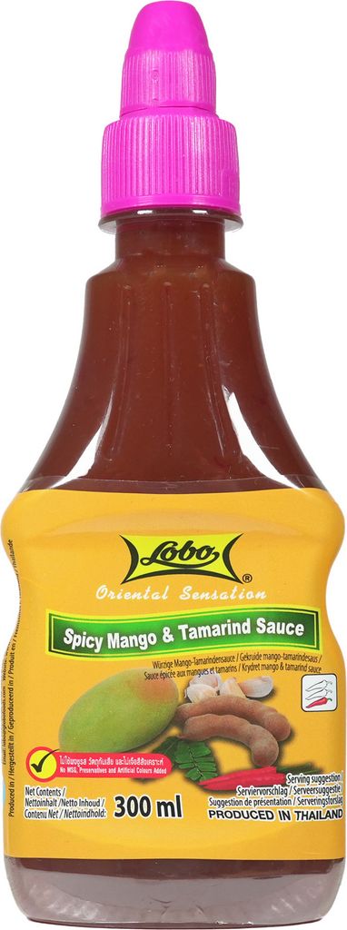 Lobo Spicy Mango & Tamarinden Sauce 300ml Produktbild 