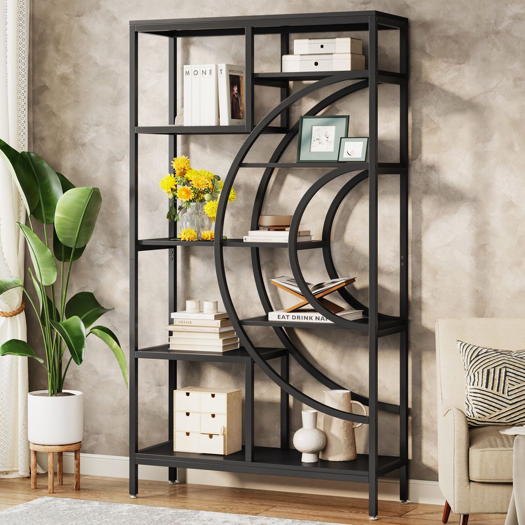 Tribesigns 179cm Geometrisches Bücherregal,8-stöckiges Produktbild 