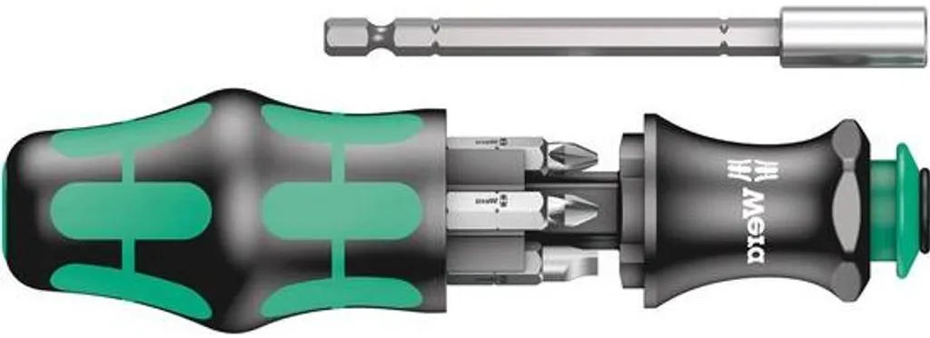 Poignée de vissage ergonomique et son kit de 7 embouts interchangeables