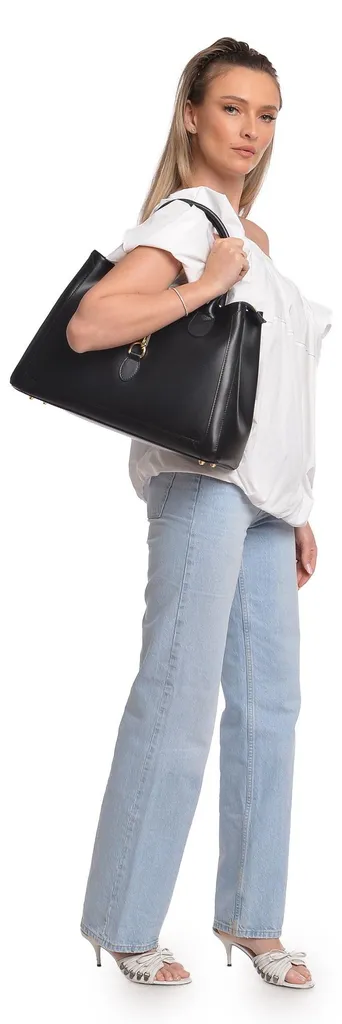 Sac Isabella Rhea IR 483 NERO en cuir véritable avec finitions luxe - 5