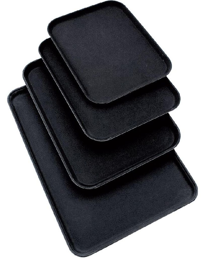 Tablett, mit rutschhemmender Oberfläche, schwarz, 51 x 38 Produktbild 