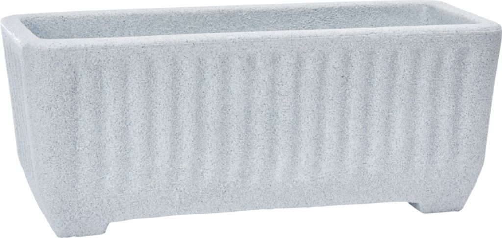 Garden Italia Pots Blumentopf Rectangle Centorighe GRC Seite 78 cm – Höhe 27 cm – Italy – aus steinähnlichem Harz – frostbeständig – s...