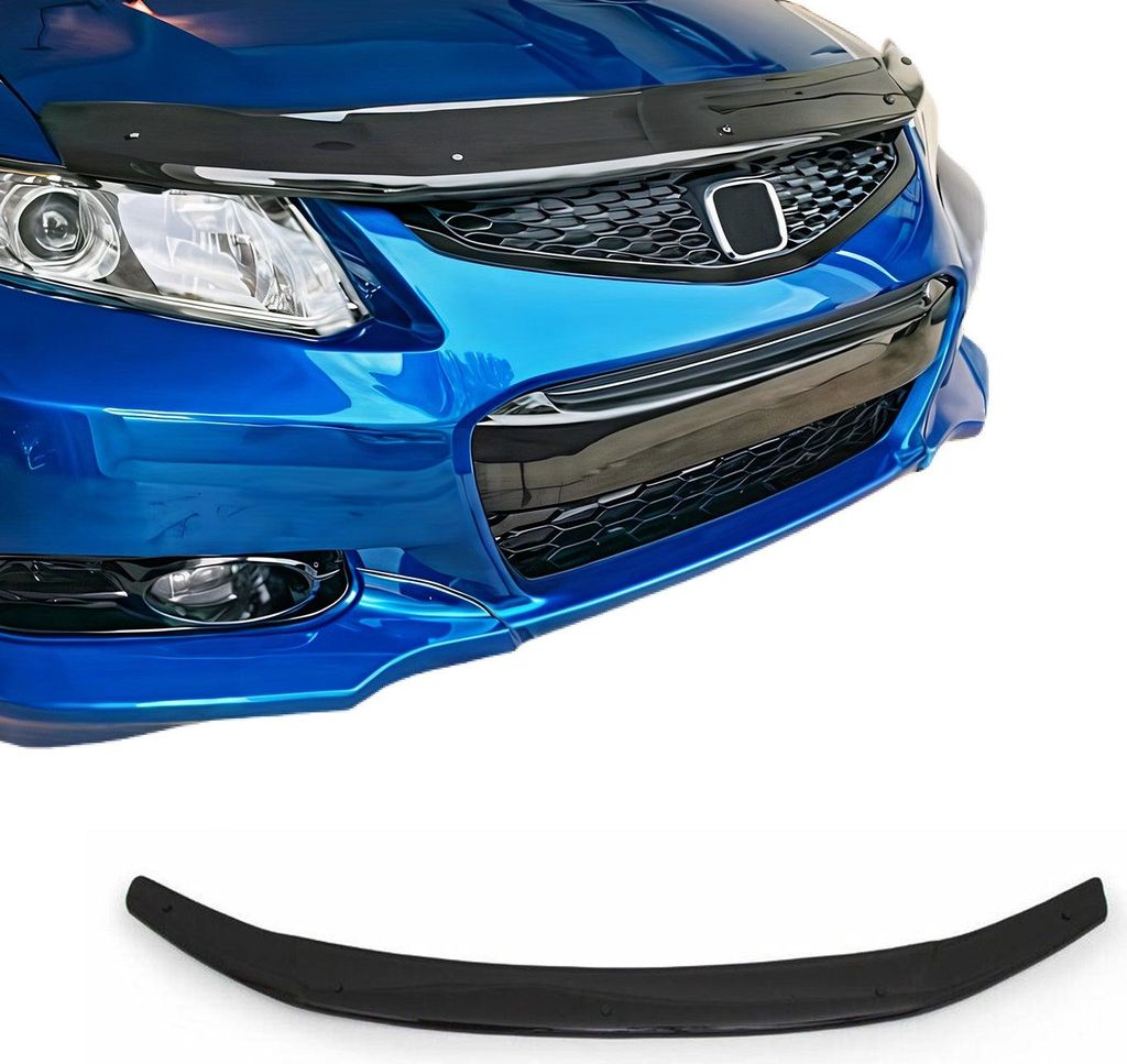 Motorhaube Deflektor Insekten Steinschlagschutz für Honda Civic 2012-2016 Dunkel