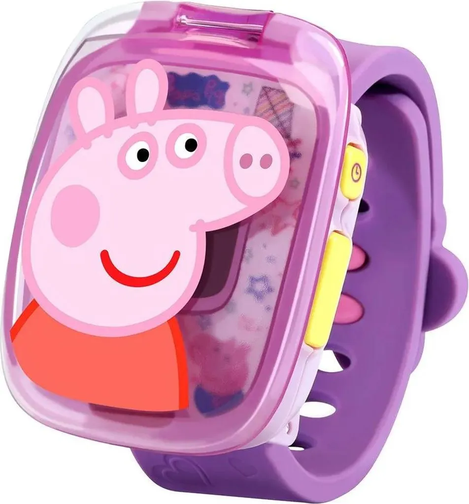 Montre éducative Peppa Pig VTech : premier jouet interactif violet