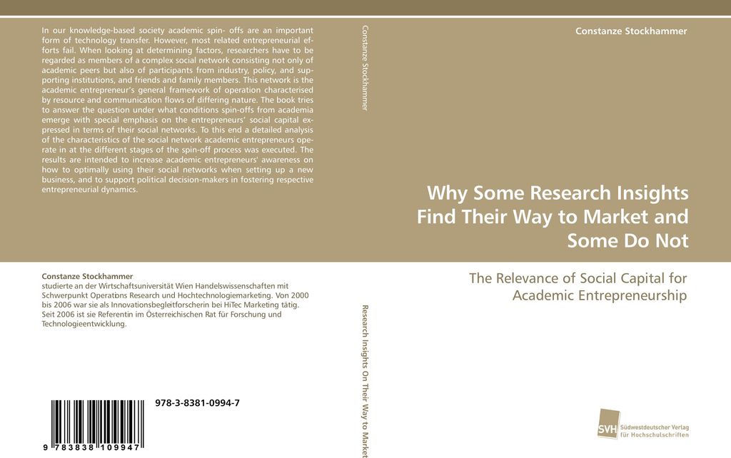 Why Some Research Insights Find Their Way to Market and Some Do Not
