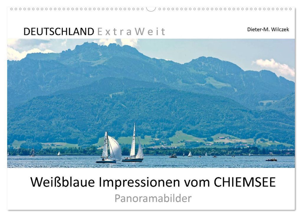 Weißblaue Impressionen vom Chiemsee (Wandkalender 2027 DIN A2 quer), CALVENDO Monatskalender