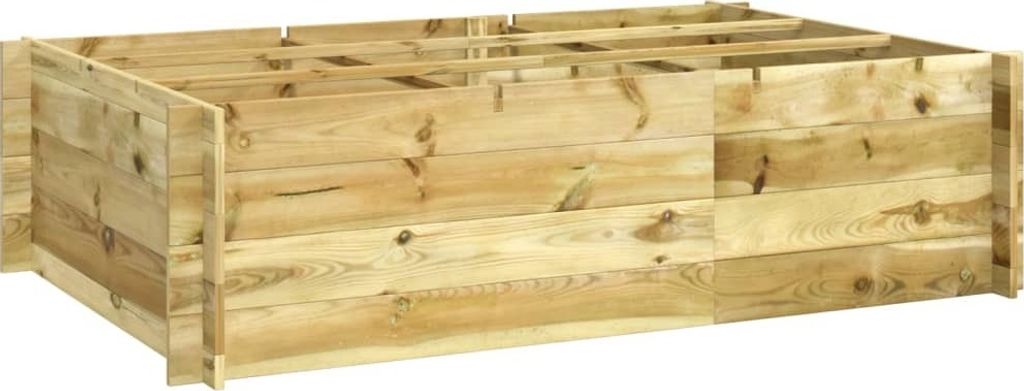 vidaXL Podwyższone łóżko 150x100x40 cm z impregnowanego Zdjęcie produktu 