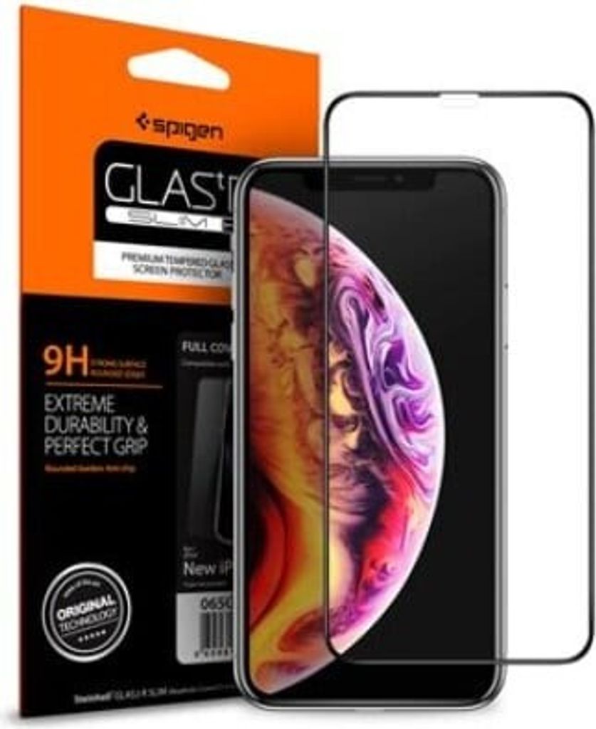 Spigen 057GL23120, Apple, iPhone XI/XS/X, Transparent, 2 Stck(e)