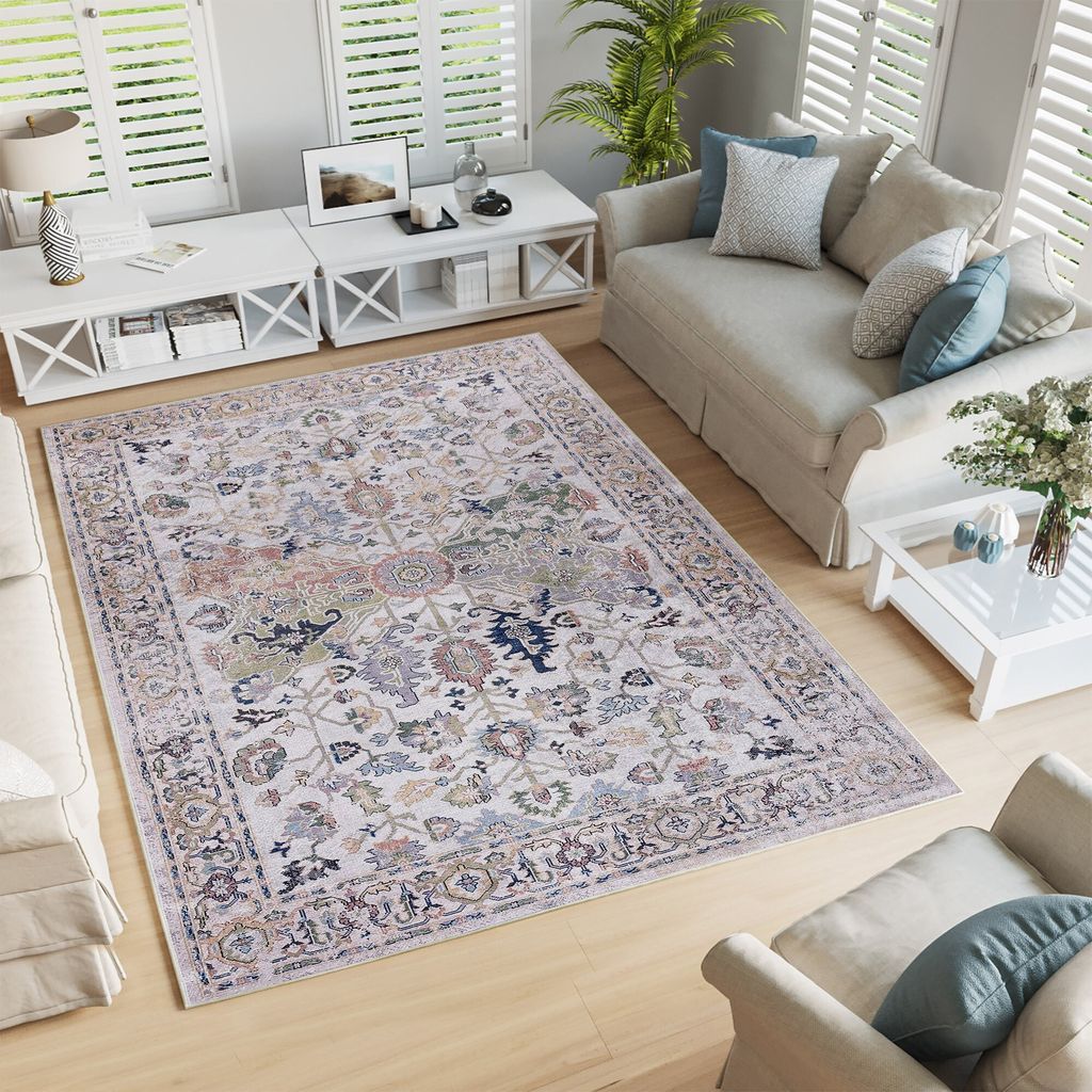Conceptum Hypnose, Woopamuk340, Teppich (160 x 230), 70 % BAUMWOLLE / 30 % POLYESTER, Weiß, 160 x 230 cm