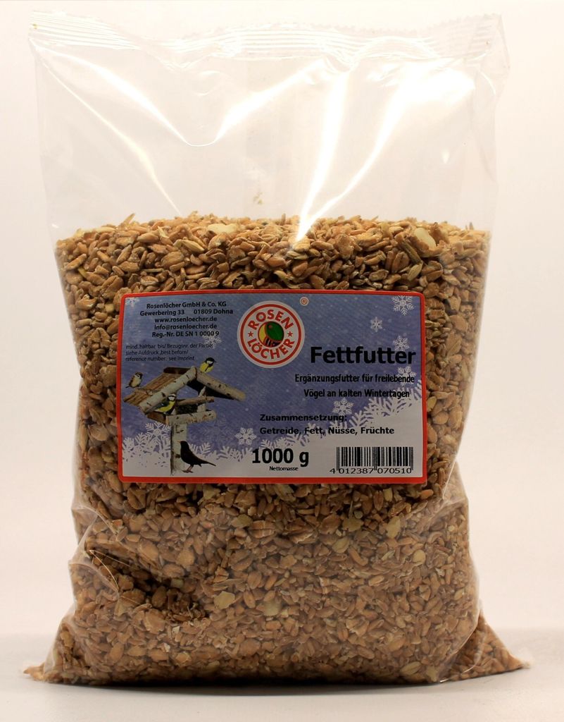 Rosenlöcher Fettfutter Ergänzungsfutter für Vögel