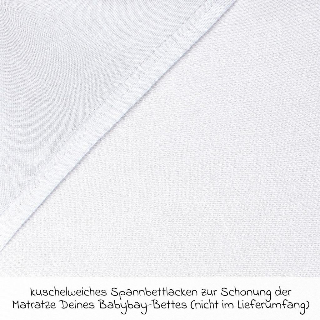 babybay Jersey Spannbetttuch Doppelpack für Original, weiß Produktbild 5