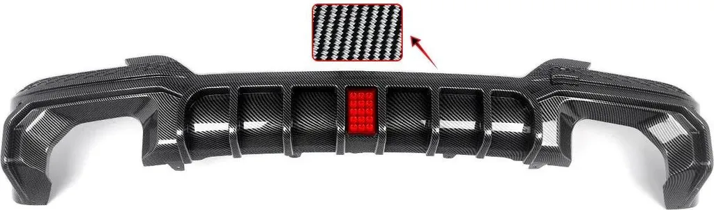 Diffuseur arrière look carbone ultra léger avec design aérodynamique