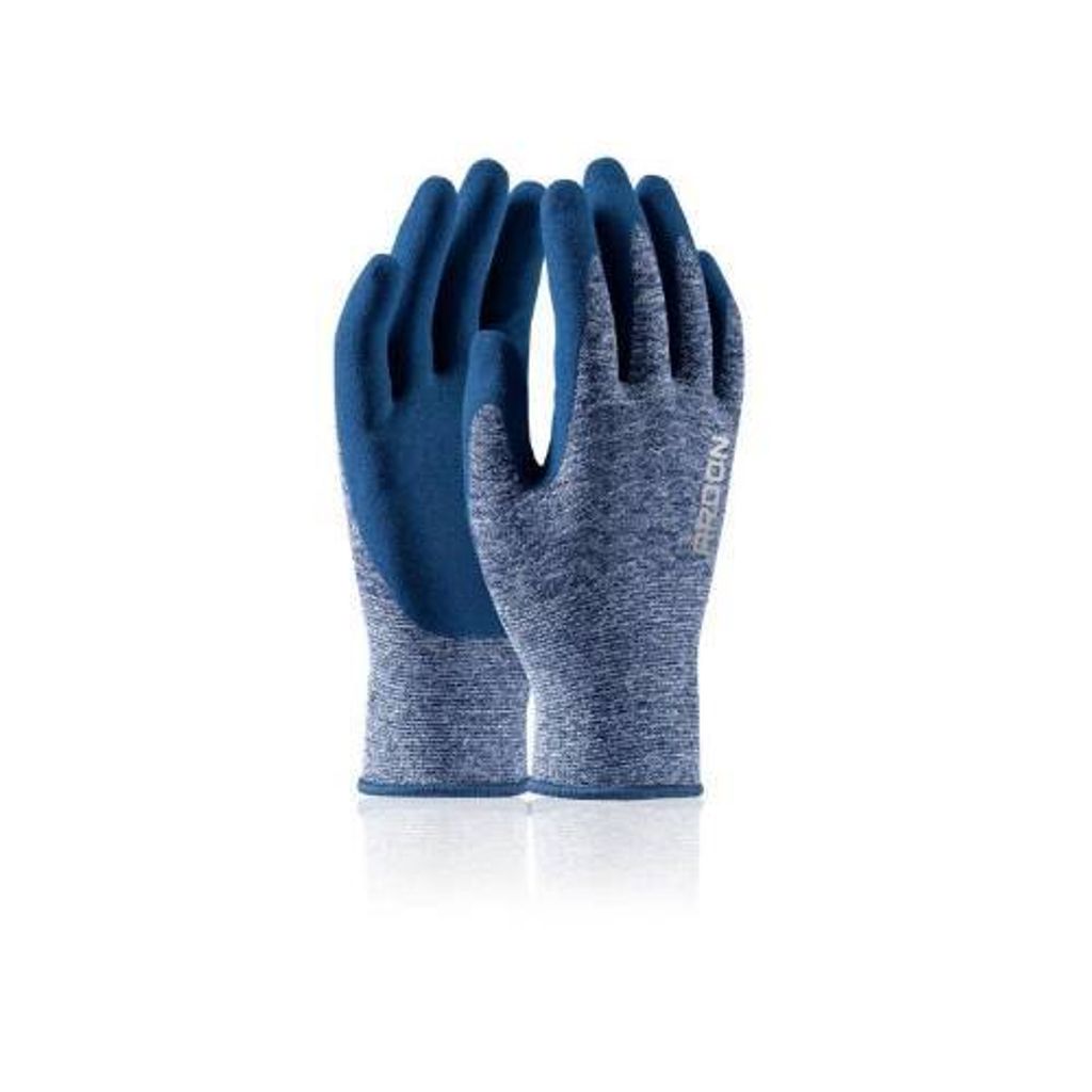 Getauchte Arbeitshandschuhe NATURE TOUCH, Größe 10, blau