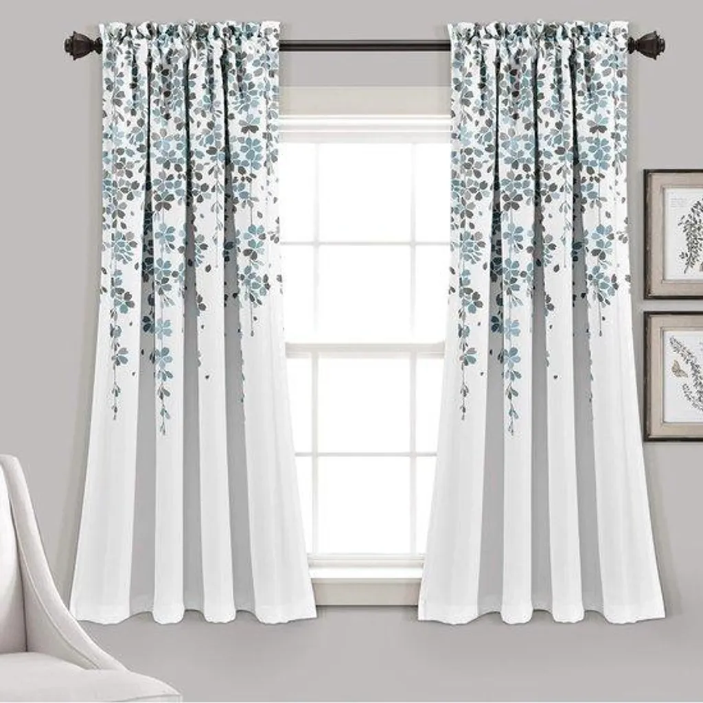 Rideaux Occultants : Bloquez la Lumière avec Style Motif Floral 132cm