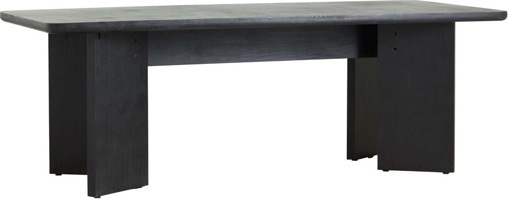 FURNLUX Esstisch Tisza Schwarz 100cm / Hauptfarbe: Schwarz / Abmessungen: 100 x 220 x 78 cm