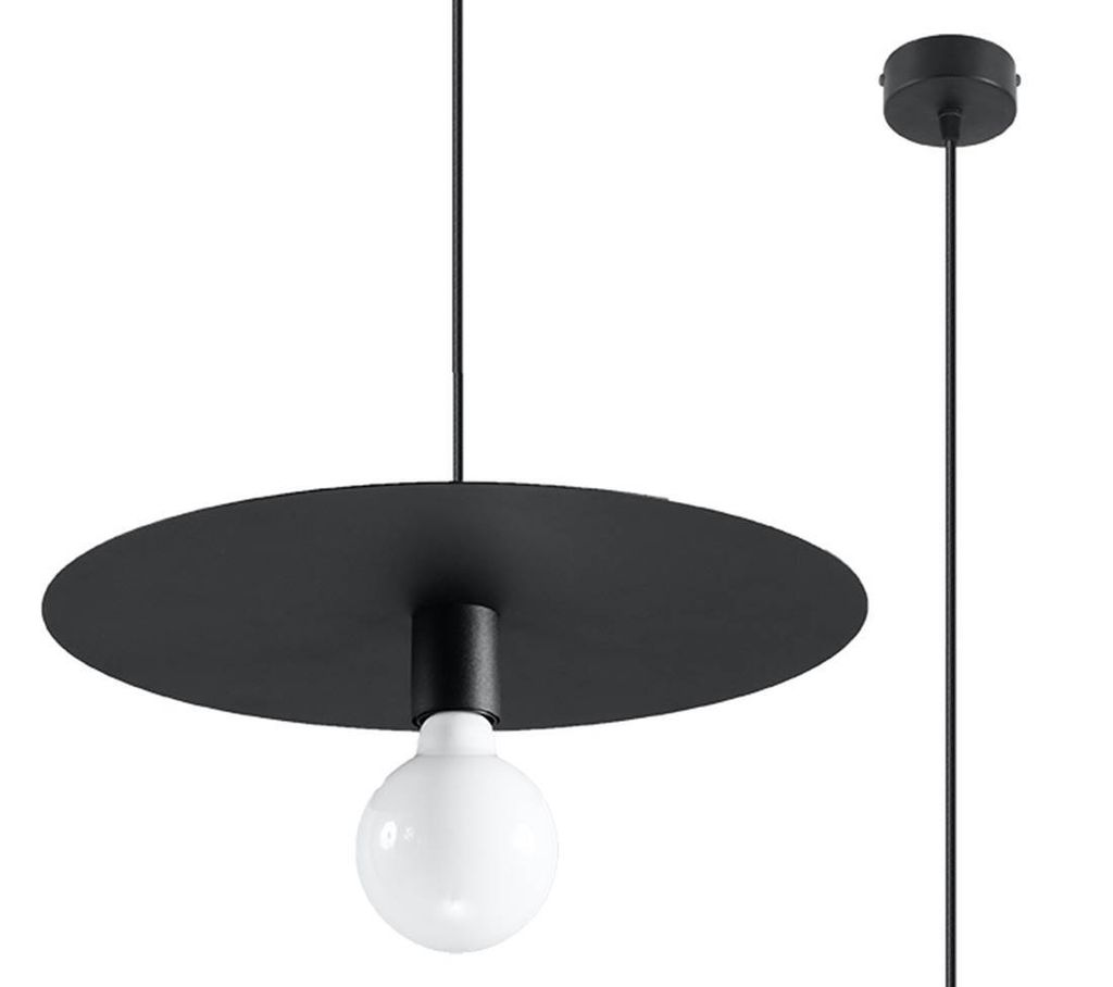 Hanglamp FLAVIO, zwart, merk Sollux Lighting, model SL.0853 Productafbeelding 