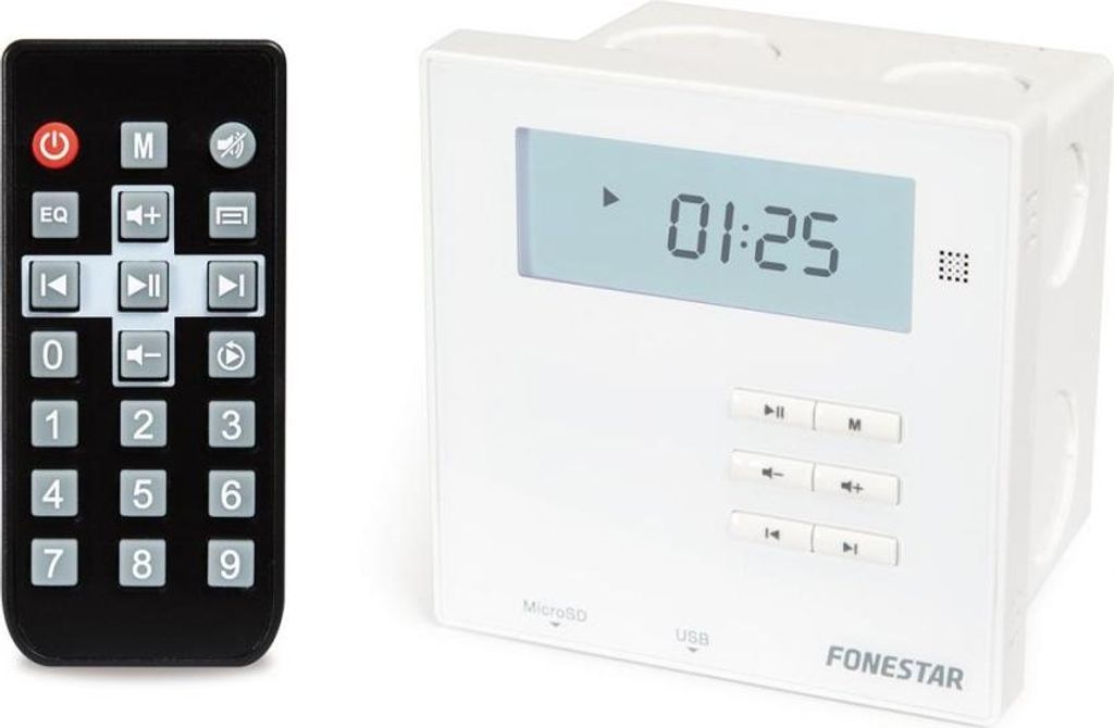 Amplificateur mural BT/USB/MicroSD/FM Image du produit 