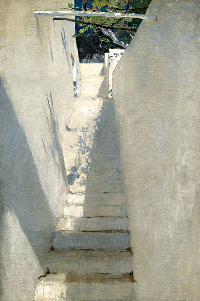 John Singer Sargent Kunstdruck Bild - Treppenaufgang In Capri, 1878 (120 x 80 cm)