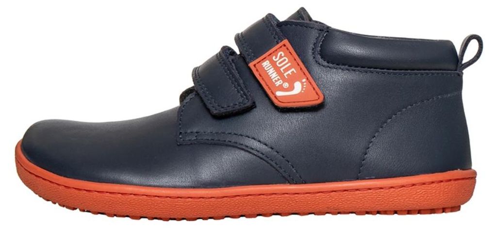 SOLE RUNNER® Winter Kinder Barfußschuh Eris Blue/Orange – Produktbild 