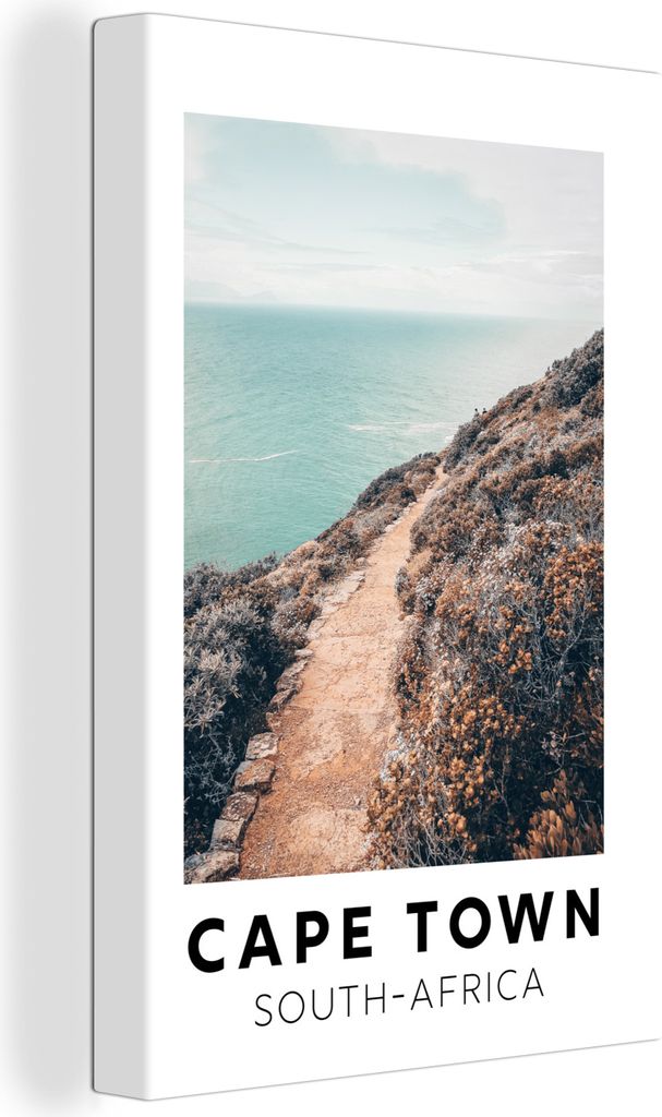 OneMillionCanvasses - Leinwandbilder - 90x140 cm, Südafrika - Straße - Natur - Meer, Wandbilder Kunstdruck Wanddekoration - Foto auf Leinwand -...
