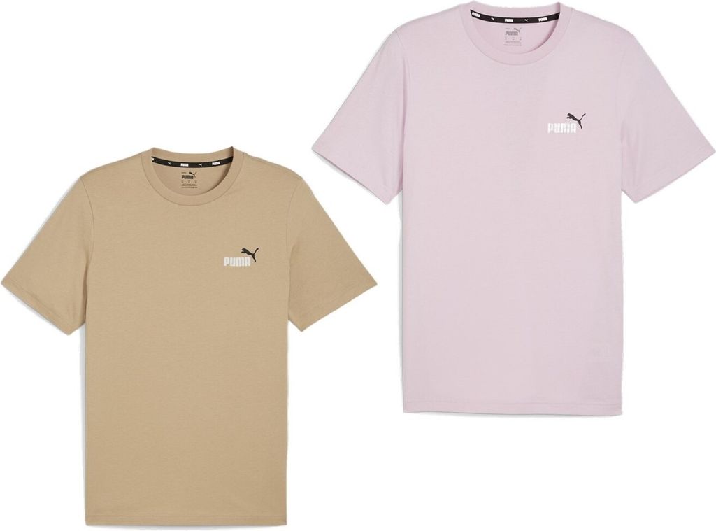 Puma Herren ESS+ 2 Color Small Logo TEE Baumwolle T-Shirt Farbwahl
