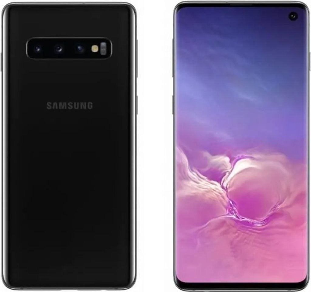 SAMSUNG Smartphone Galaxy S10 128GB SM-G973U Single SIM prism black schwarz Handy