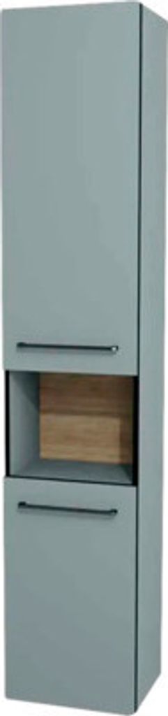 Hängehochschrank mit 2 Türen mit offenen Fach Devo Sonus 2.0 links BxHxT 38x186x30 cm fjord