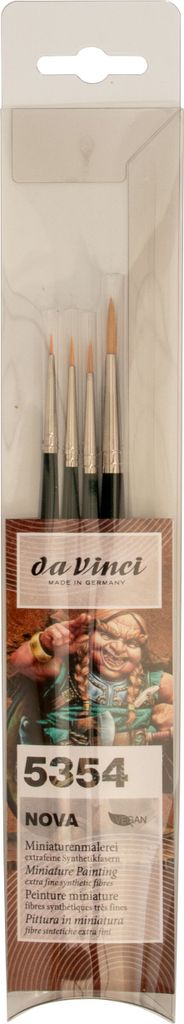 da Vinci 5354 NOVA-Synthetik Malpinselsortiment TABLETOP-Miniaturen Pinselset