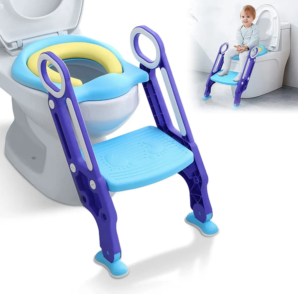 Réducteur de Toilette pour Enfant avec Échelle Pliable et Siège Souple